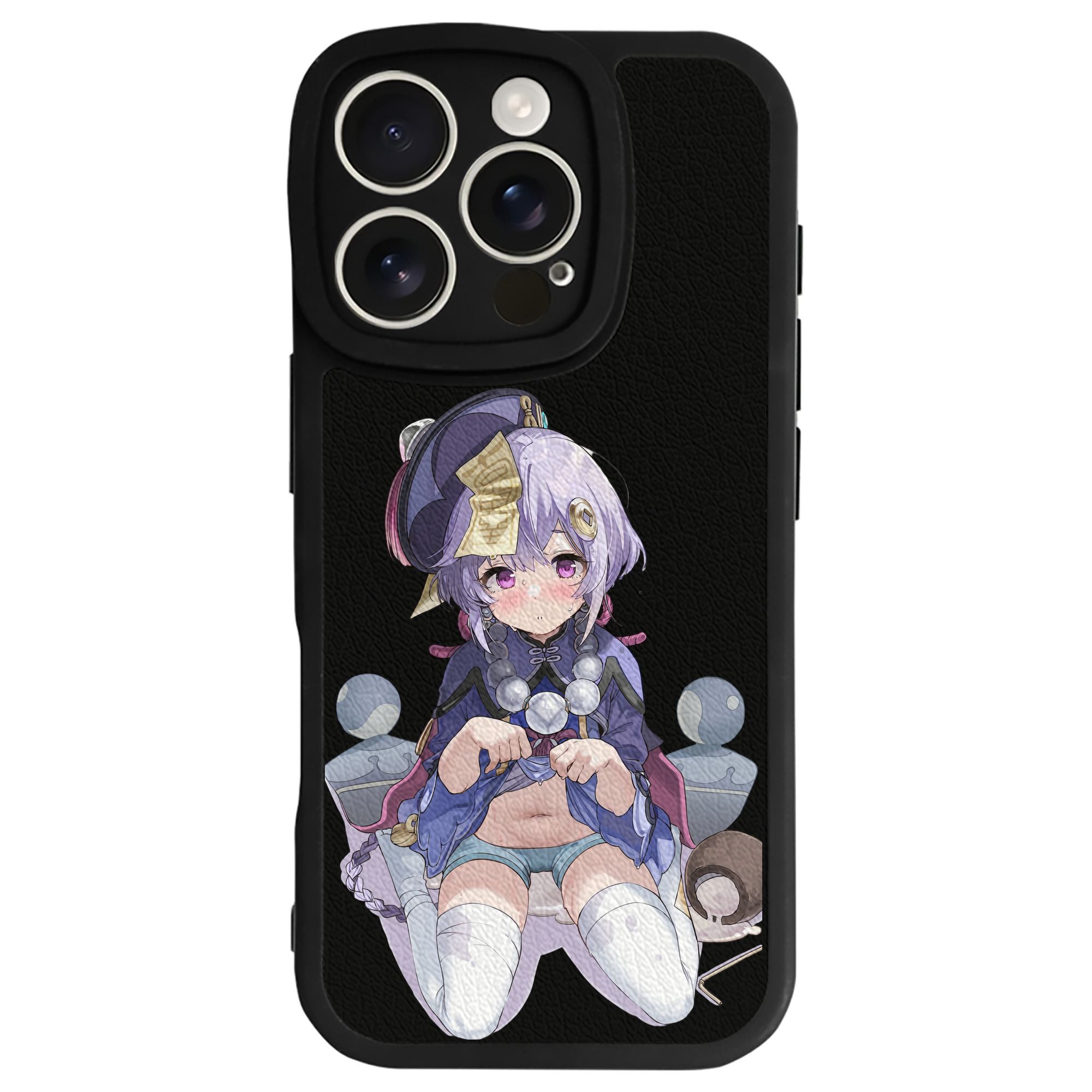 げんし神 七七 なな  genshin Nana 【iPhone 16シリーズ対応】シリコンスマホケース（レザー調） 材質：シリコン